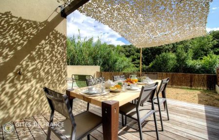 Gite n&deg;64471 Oletta - Corse - Gite &agrave; Oletta, Grand-Bastia, Haute-Corse, labellis&eacute; Gites de France: la terrasse 