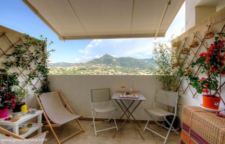 Gite n&deg;63861 L'&Icirc;le-Rousse - Corse - Gite &agrave; Ile-Rousse, Balagne, Haute-Corse, labellis&eacute; Gites de France : la terrasse