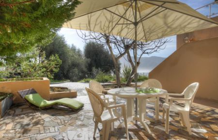 Gite n&deg;22361 Tiuccia - Corse - G&icirc;te &agrave; Tiuccia en Corse du Sud : la terrasse avec la vue mer