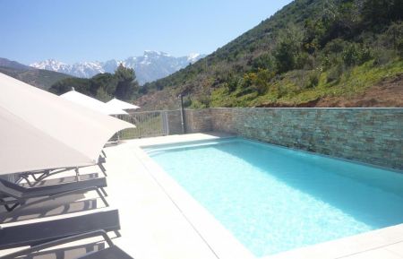 Piscine chauffée Gite n°59291 Galéria - Corse - Piscine chauffée