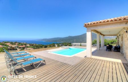 Gite n&deg;28451 Viggianello - Corse - G&icirc;te-28441-viggianello-grand-valinco-corse-du-sud-labellis&eacute;-g&icirc;tes-de-france-la terrasse piscine