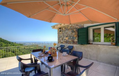 Gîte à Penta di Casinca, Le Grand Bastia, Haute-Corse, labellisé Gîtes de France : la terrasse Gite n°58792 Penta-di-Casinca - Corse - Gîte à Penta di Casinca, Le Grand Bastia, Haute-Corse, labellisé Gîtes de France : la terrasse