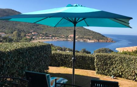 Gîte à Galeria, Balagne, Haute-Corse, labellisé Gîtes de France : la terrasse avec vue mer Gite n°61901 Galéria - Corse - Gîte à Galeria, Balagne, Haute-Corse, labellisé Gîtes de France : la terrasse avec vue mer