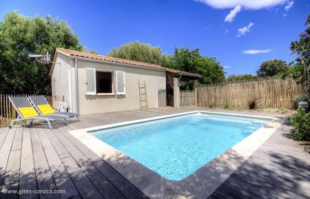 Gite n&deg;56451 Ventiseri - Corse - G&icirc;te &agrave; Travo, C&ocirc;te Orientale, Haute-Corse, labellis&eacute; G&icirc;tes de France  :  la piscine