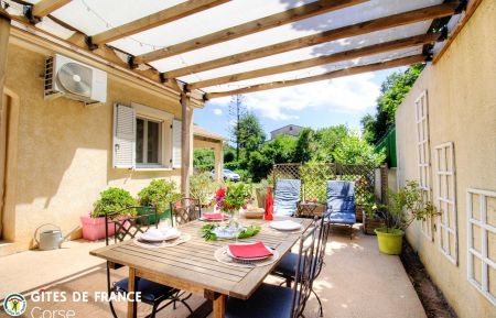 Gîte à Monte, Grand Bastia, Haute-Corse, labellisé Gîtes de France: la terrasse Gite n°58751 Monte - Corse - Gîte à Monte, Grand Bastia, Haute-Corse, labellisé Gîtes de France: la terrasse