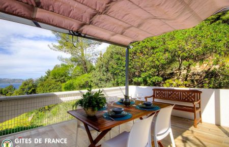 Gite n&deg;63701 Saint-Florent - Corse - Gite &agrave; Saint-Florent, Grand-Bastia, Haute-Corse, labellis&eacute; Gites de France: la terrasse