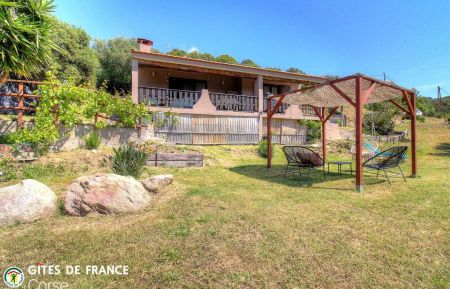 Gite n&deg;26941 Casaglione - Corse - G&icirc;te &agrave; Casaglione, la c&ocirc;te Ouest, Corse-du-Sud, labellis&eacute; G&icirc;tes de France : la villa