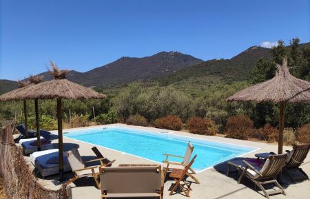 Gite n&deg;28322 Sart&egrave;ne - Corse - Gite-28321-Sartene-grand-valinco-labellis&eacute;-gite-de-france- la piscine
