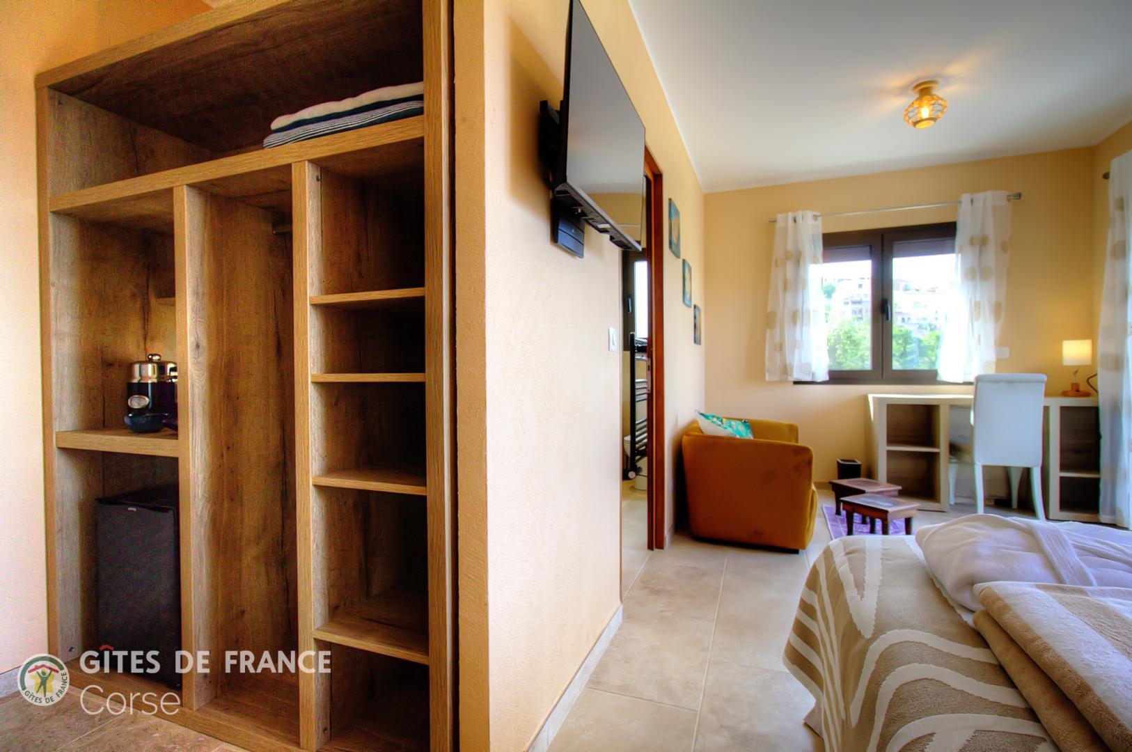 Chambres d'hôtes à Monticello, Balagne, Haute-Corse, labellisé Gites de France : la chambre Orizonti photo 22