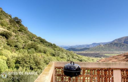 Gite n&deg;51362 Avapessa - Corse - Gite &agrave; Avapessa, Balagne, Haute-Corse, labellis&eacute; Gites de France : la vue depuis la terrasse