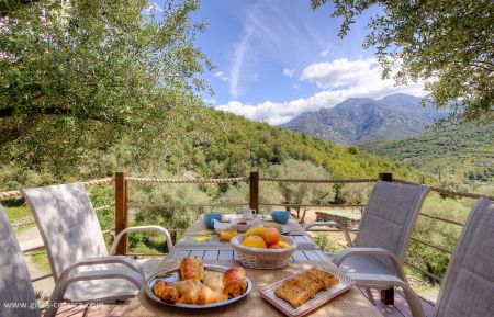 Maison d'hôtes à Manso, Balagne, Haute-Corse, labellisée Gîtes de France : le petit déjeuner Bed & Breakfast no.61541 Manso - Corse - Maison d'hôtes à Manso, Balagne, Haute-Corse, labellisée Gîtes de France : le petit déjeuner