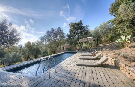 Gite n&deg;20631 Figari - Corse - Gite &agrave; Figari, Le Sud Corse, en Corse du Sud, labellis&eacute; Gites de France : la piscine