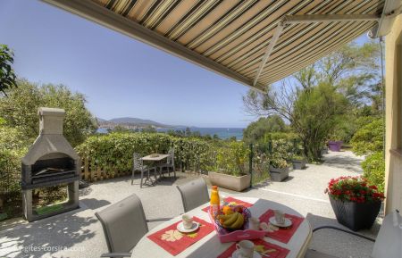 Gite n&deg;20151 Olmeto - Corse - Gite &agrave; Olmeto, corse du sud, labelis&eacute; G&icirc;tes de France : la terrasse